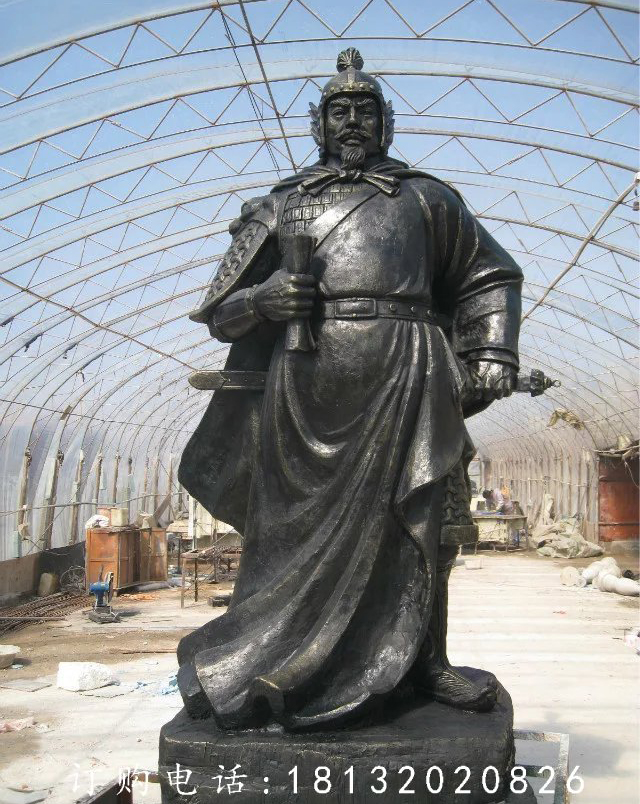 鄭和銅雕，廣場古代名人銅雕