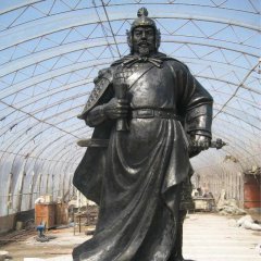 鄭和銅雕，廣場古代名人銅雕