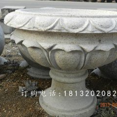 大理石花盆雕塑，公園景觀花盆