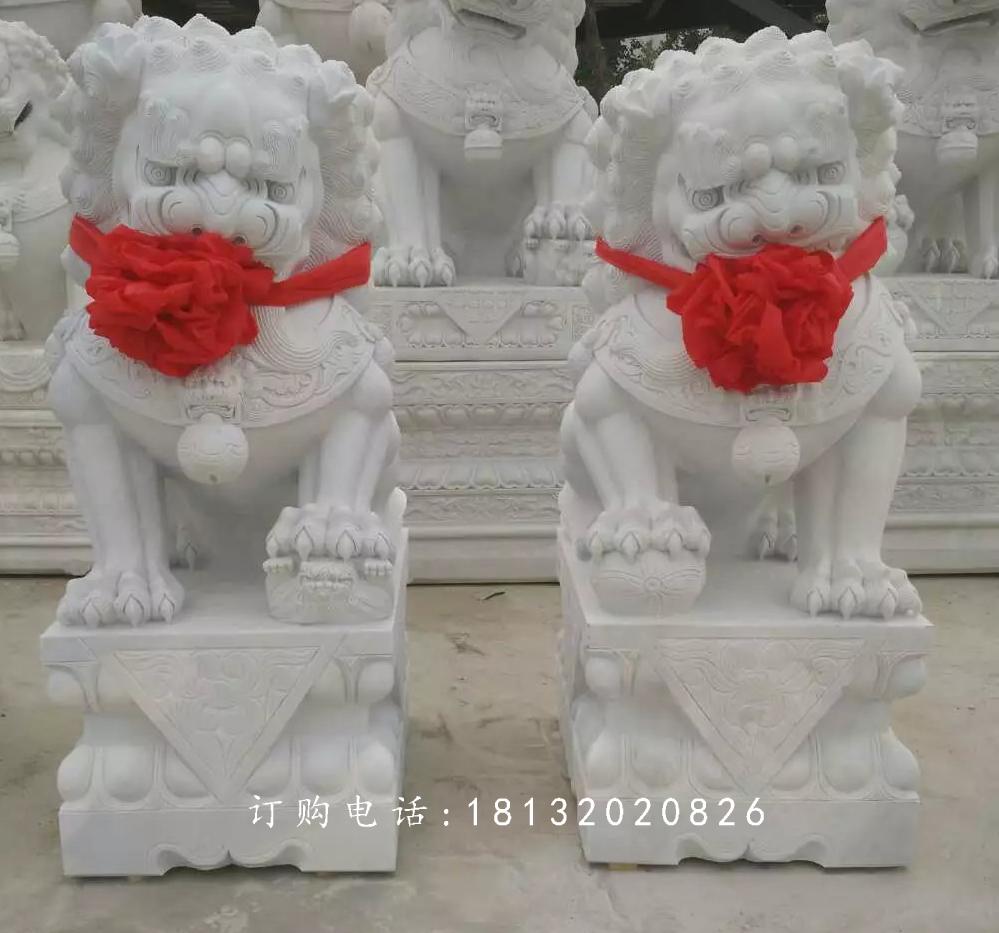 北京獅，漢白玉獅子雕塑