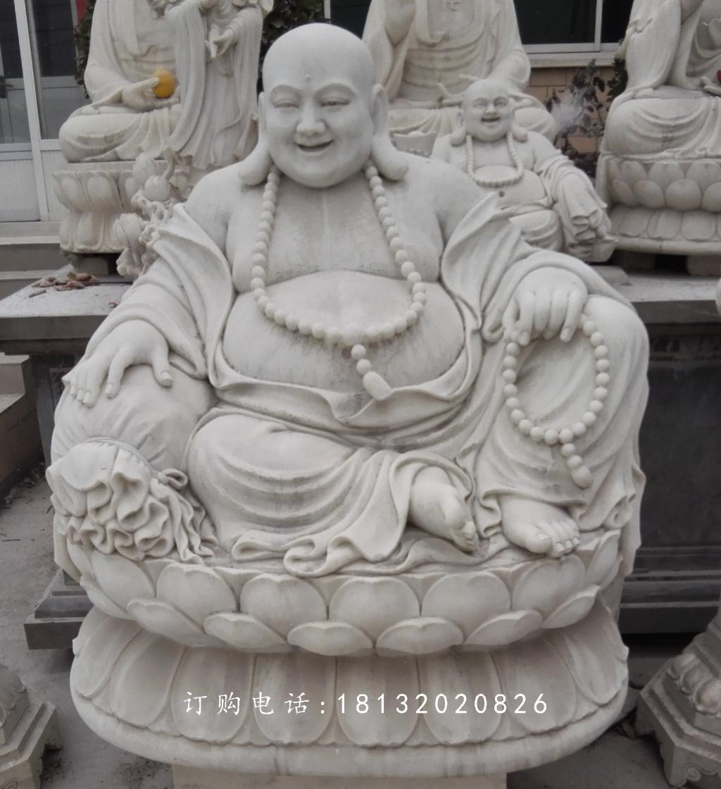 彌勒佛石雕，大理石佛像雕塑