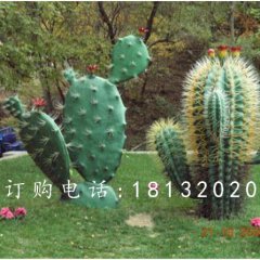玻璃鋼仙人掌雕塑，玻璃鋼植物雕塑