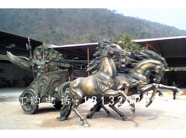 阿波羅戰(zhàn)車銅雕，廣場(chǎng)景觀銅雕