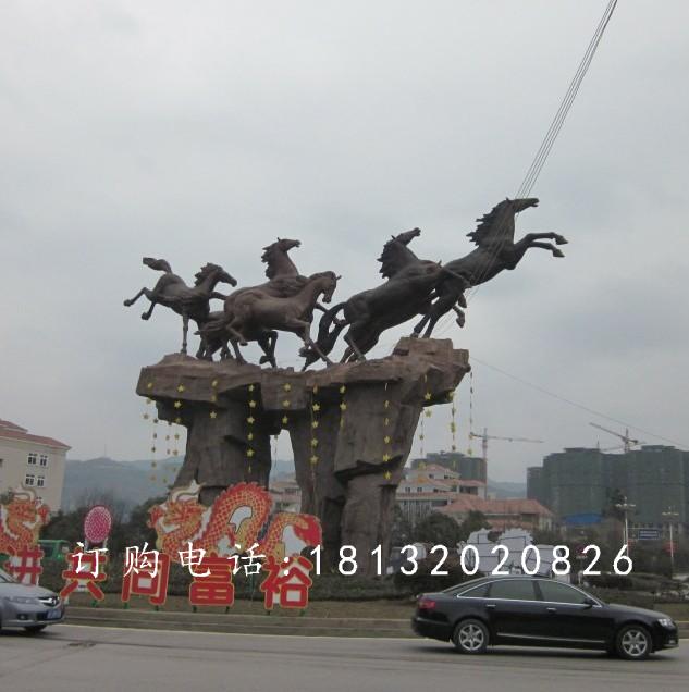 奔馬銅雕，廣場銅馬雕塑