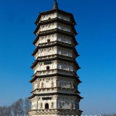 佛塔石雕，大理石佛塔雕塑