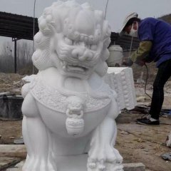 北京獅石雕，漢白玉獅子石雕