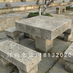 方桌石雕，長凳石雕，公園石桌凳