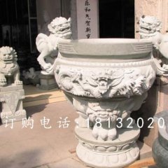 石雕香爐，仿古三足香爐石雕