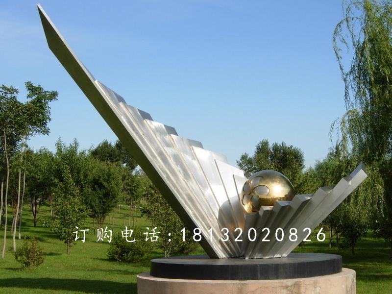 不銹鋼明珠雕塑，公園不銹鋼雕塑