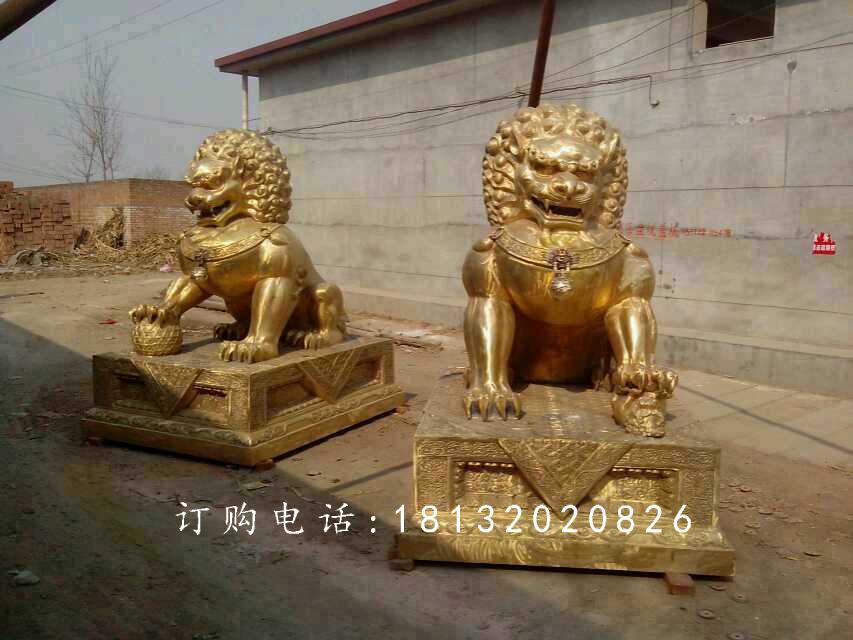 北京獅銅雕，廣場銅獅子雕塑