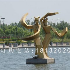 不銹鋼古代美女雕塑，抽象人物雕塑