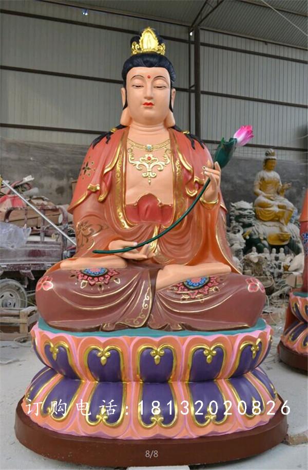彩繪觀音雕塑，玻璃鋼仿真雕塑