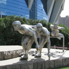 玻璃鋼滑冰雕塑，玻璃鋼運(yùn)動(dòng)雕塑