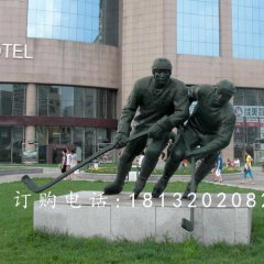 打高爾夫銅雕，廣場景觀銅雕