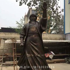 成吉思汗銅雕，廣場(chǎng)古人雕塑