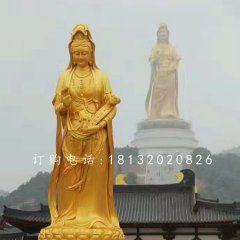 觀音菩薩銅雕，大型佛像雕塑