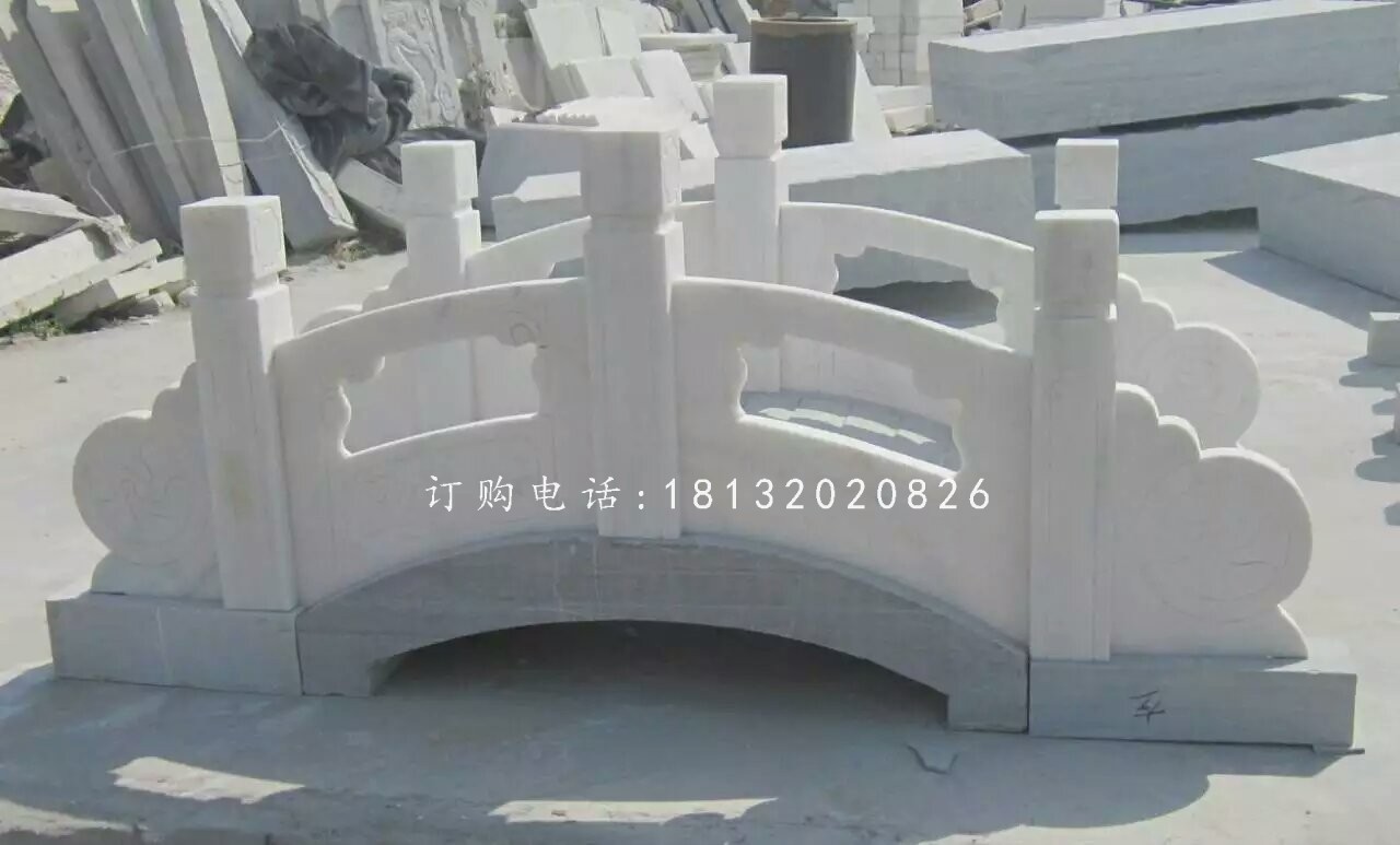 漢白玉石小橋雕塑 ，公園石橋雕塑