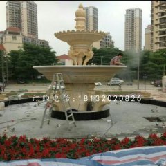花園噴泉石雕，石噴泉雕塑