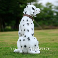 斑點(diǎn)狗雕塑，玻璃鋼仿真動(dòng)物雕塑
