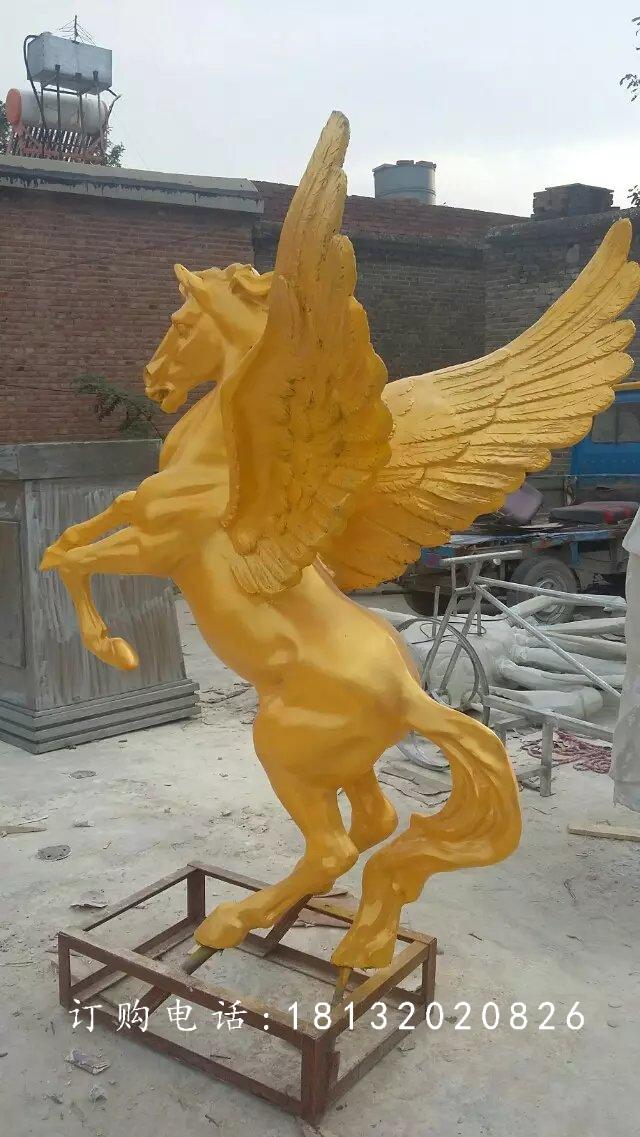 玻璃鋼飛馬雕塑，廣場(chǎng)玻璃鋼雕塑 (2)