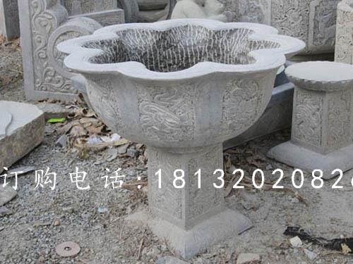 大理石花盆雕塑，花崗巖花盆
