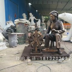 紡織玻璃鋼雕塑，仿銅紡織雕塑，廣場(chǎng)景觀雕塑