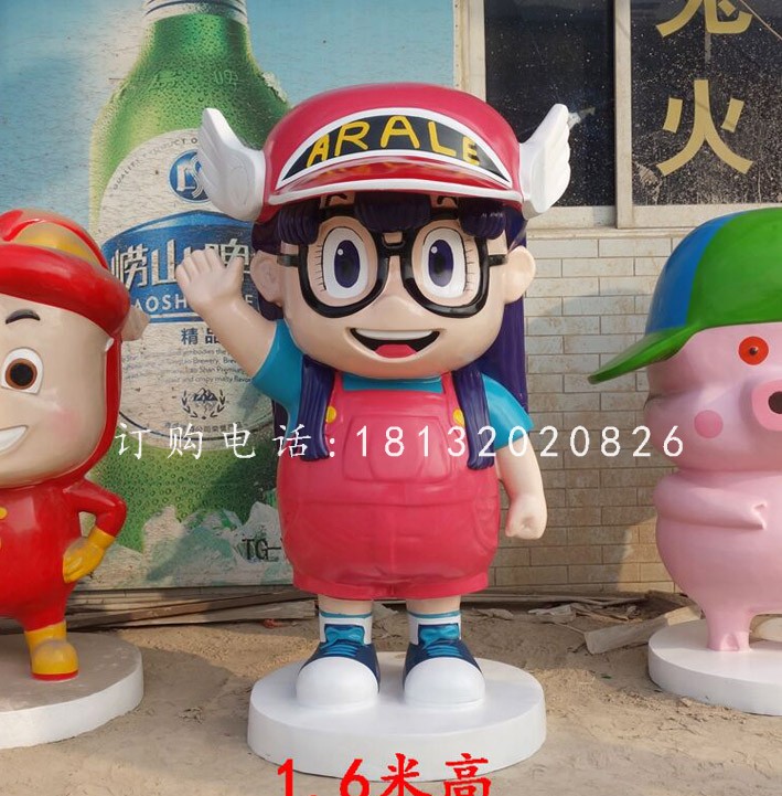 玻璃鋼卡通人物，阿拉蕾雕塑