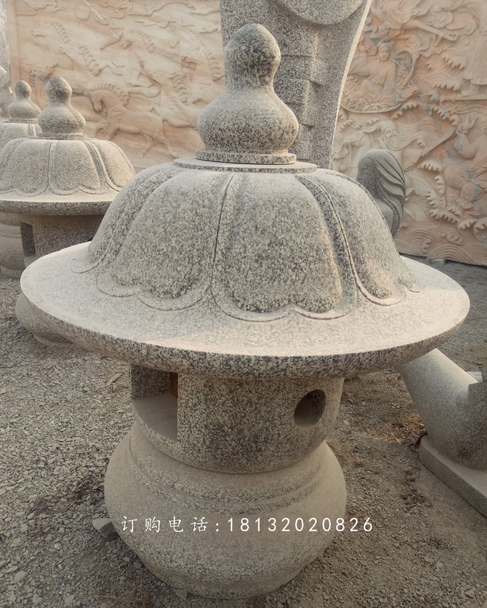 仿古石燈，寺廟石燈