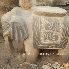 大象石凳，仿古石凳，仿古石雕