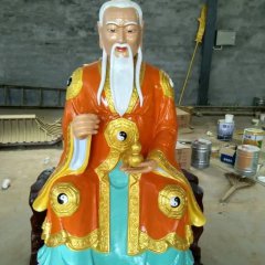 玻璃鋼太上老君雕塑，玻璃鋼道教神仙雕塑