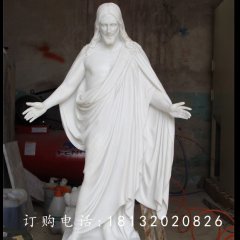 漢白玉耶穌雕塑，教會(huì)人物石雕