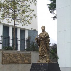 立式魯班雕塑，廣場古代名人銅雕