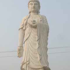 立式如來(lái)石雕，石雕佛像