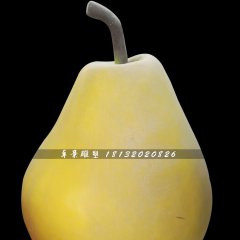 鴨梨雕塑，玻璃鋼仿真水果雕塑