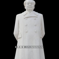漢白玉毛主席像，廣場(chǎng)偉人石雕