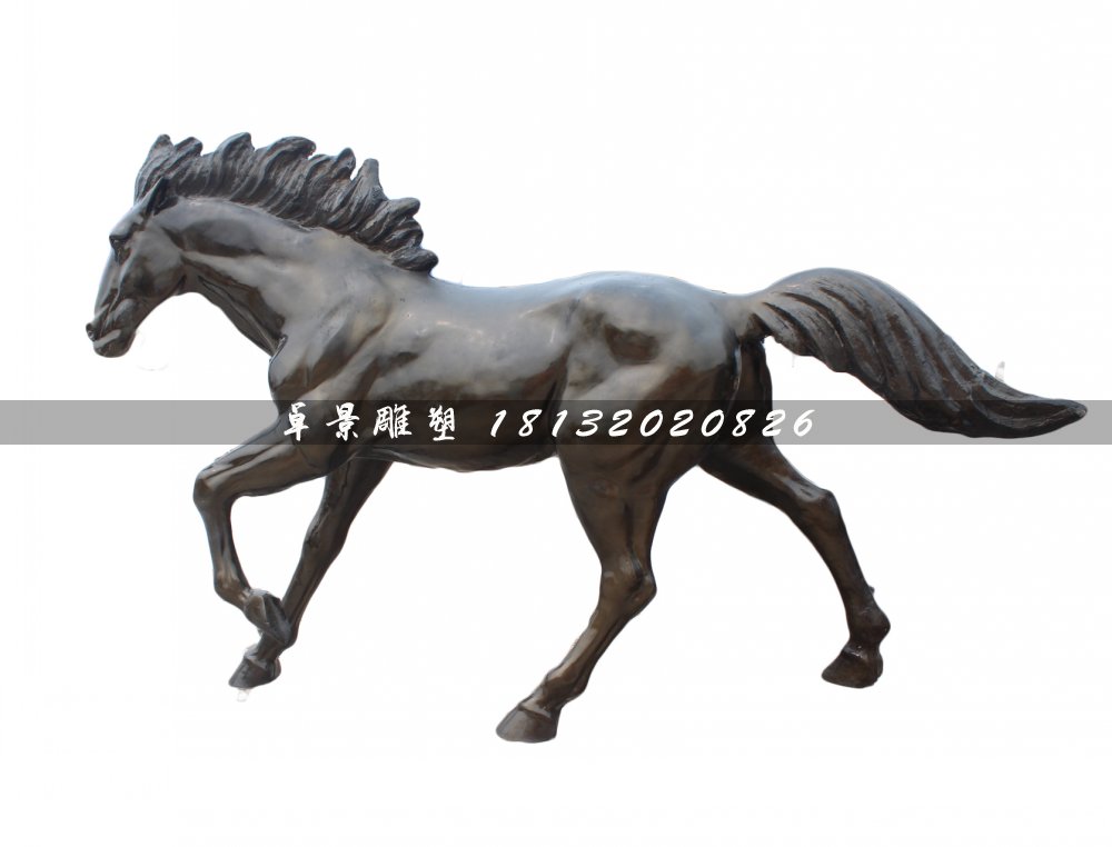 奔跑的馬雕塑，廣場(chǎng)銅雕馬 (3)