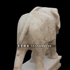 大象石雕，大理石大象雕塑，動物石雕