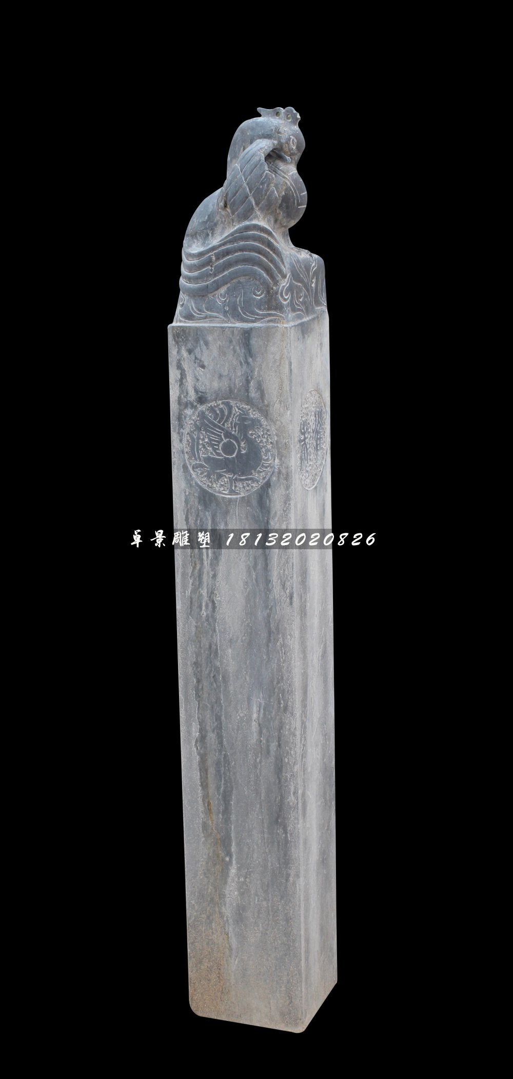 拴馬柱，仿古拴馬柱雕塑