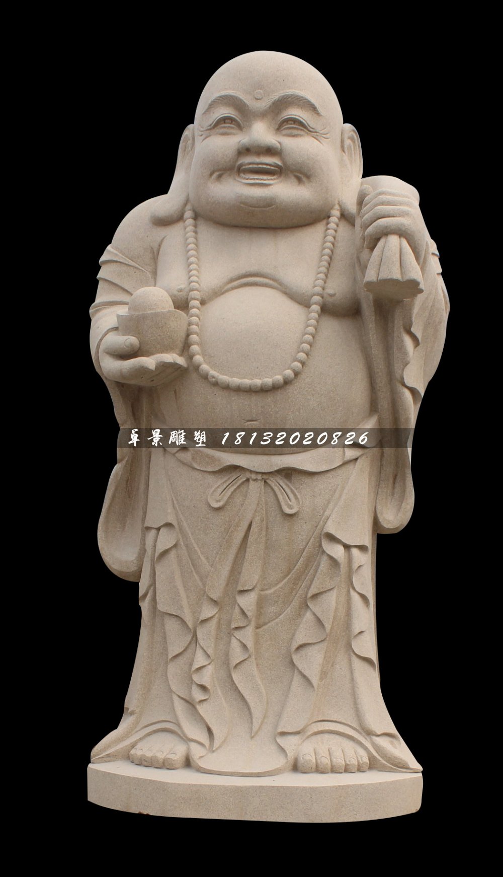 彌勒佛石雕，立式彌勒佛雕塑 (2)