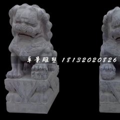 北京獅石雕，青石獅子