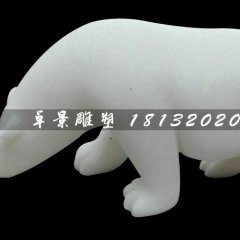 玻璃鋼動物雕塑，仿真北極熊雕塑