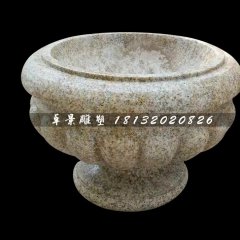 花盆石雕，砂巖花盆石雕