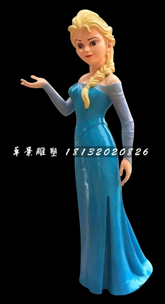 冰雪女王雕塑，玻璃鋼人物雕塑