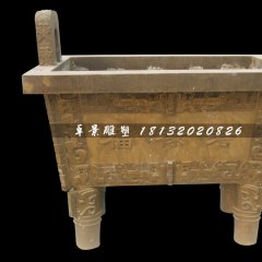 銅雕鼎，福祿壽鼎銅雕