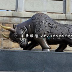 拓荒牛銅雕，廣場(chǎng)銅牛雕塑