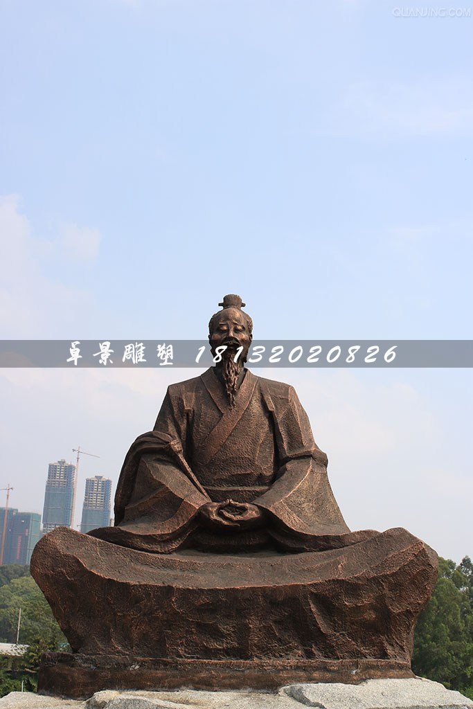 葛洪銅雕，古代醫(yī)藥學(xué)家銅雕 (1)