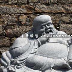 大肚彌勒佛石雕，公園坐式佛像石雕