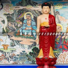玻璃鋼如來(lái)佛，彩繪佛像雕塑