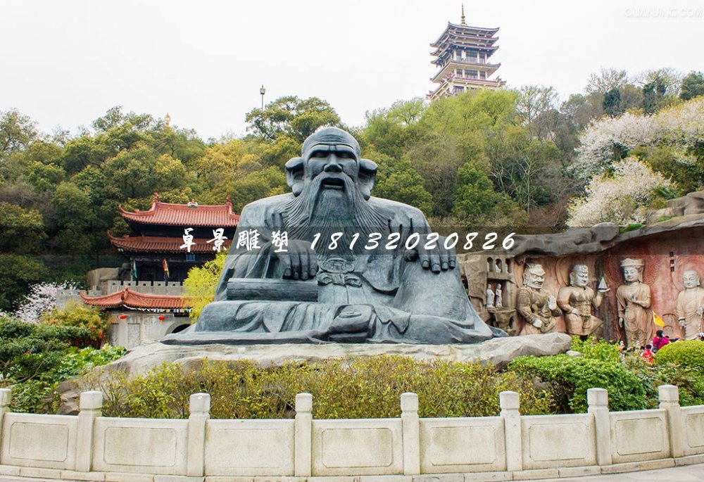 老子銅雕，古代名人銅雕
