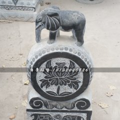 仿古石門墩，小象石門墩